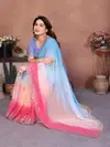 A94 Heavy Georgette Silk Saree Wholesale Clothing Suppliers In India